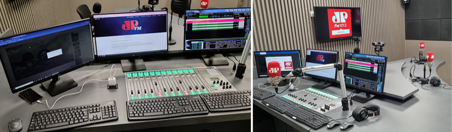 Radio Jovem Pan confía en la mesa de mezclas AEQ Forum IP para sus estudios locales