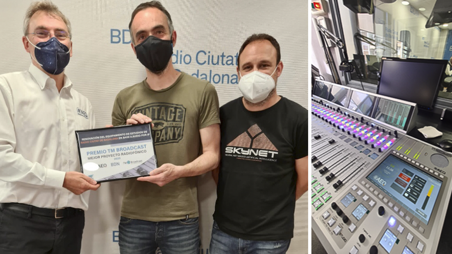 AEQ recibe el premio TM Broadcast a Mejor Proyecto Radiofónico por Badalona Comunicació 