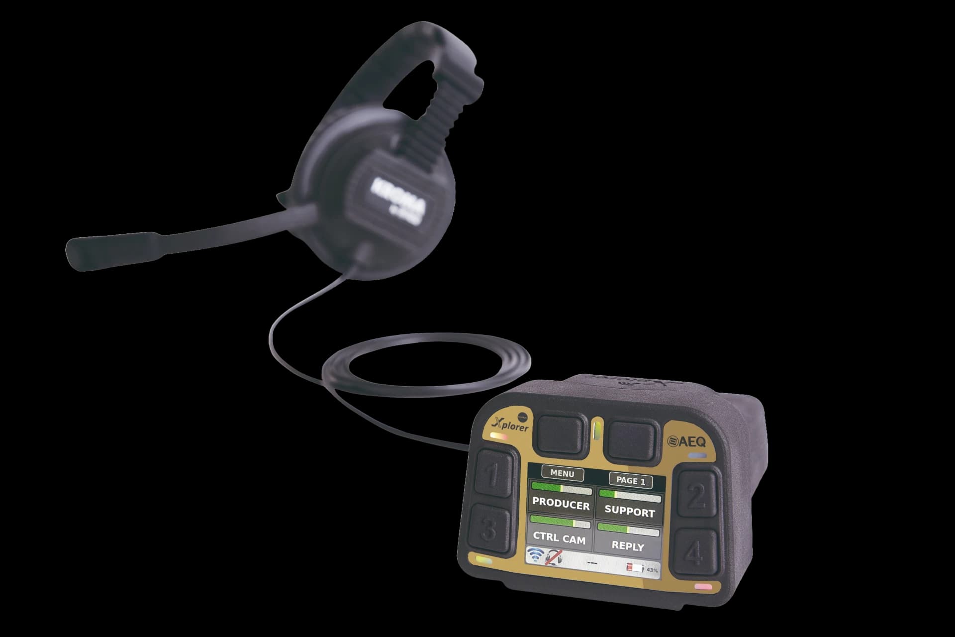 Xplorer MAX – Petaca de intercom inalámbrica de AEQ