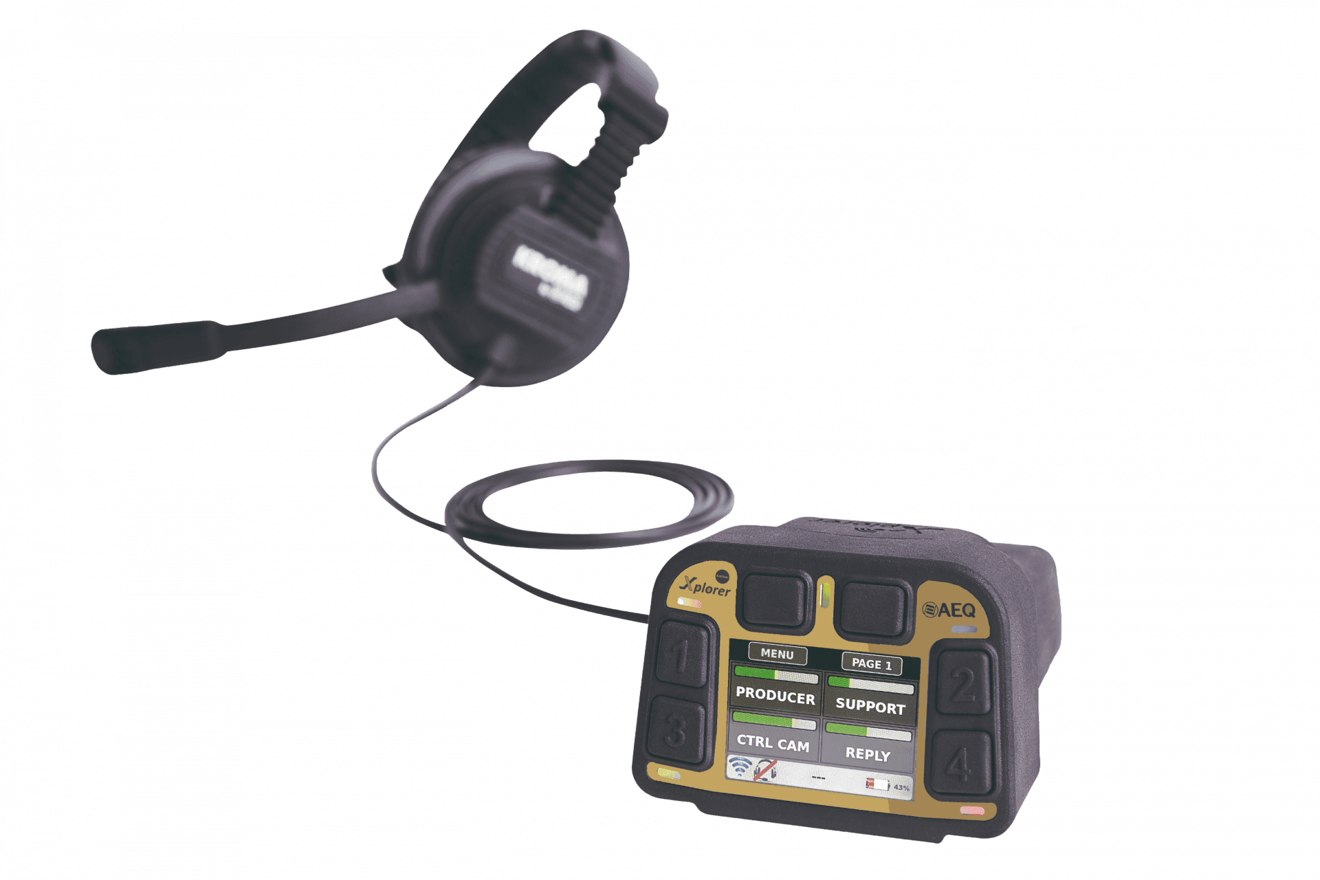 Xplorer MAX – Petaca de intercom inalámbrica de AEQ