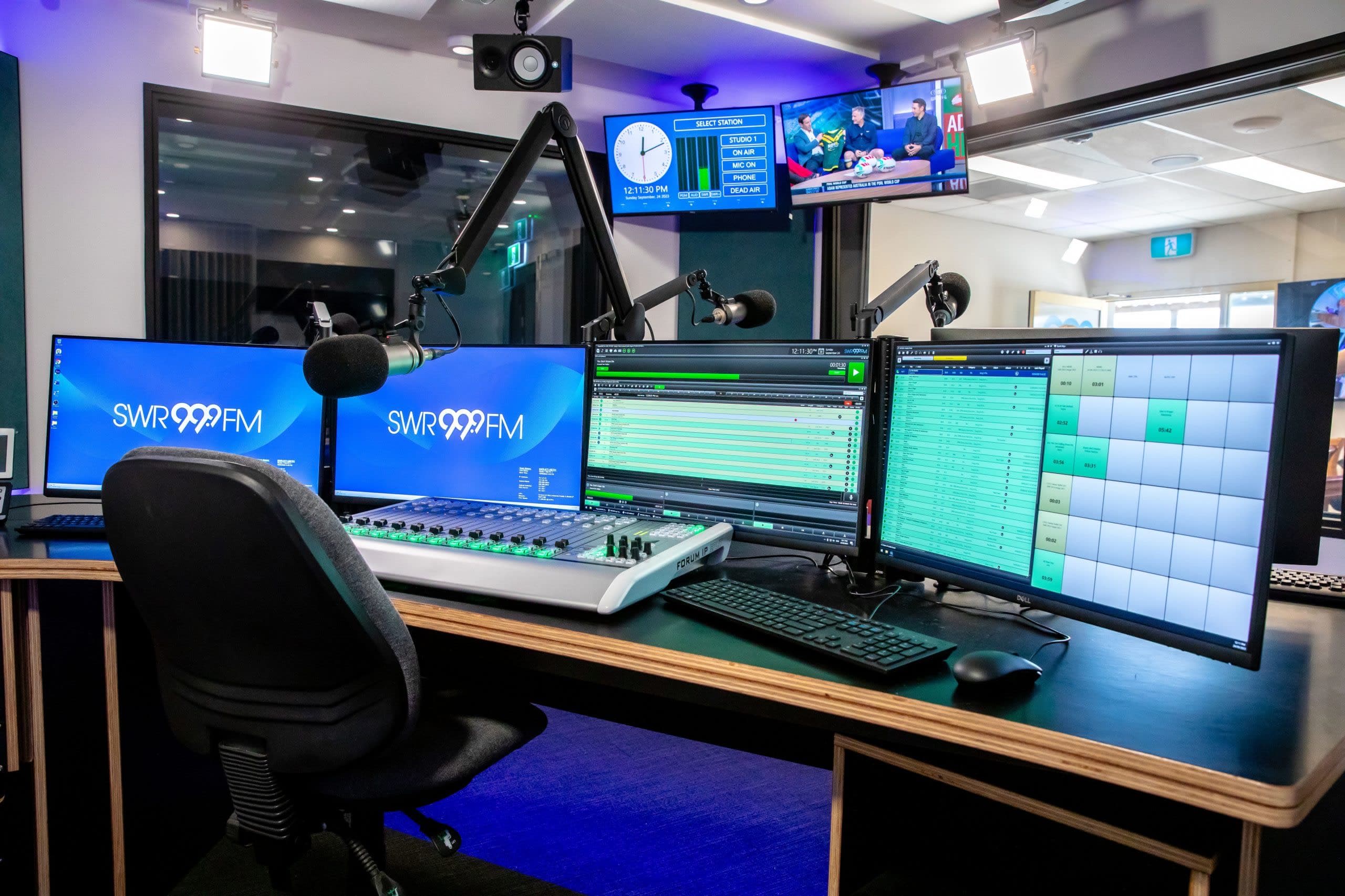 LA AUSTRALIANA RADIO 999SWR SELECCIONA LA CONSOLA DIGITAL AEQ FORUM PARA SU ESTUDIO PRINCIPAL.