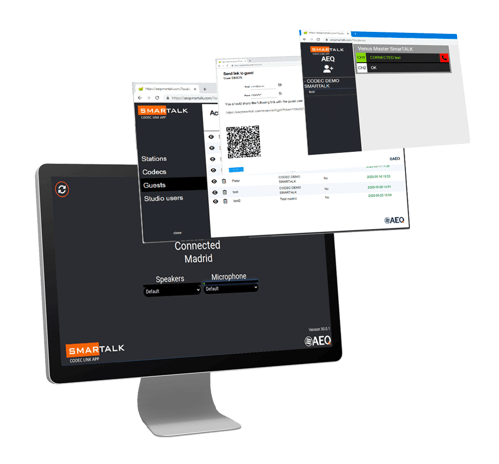 AEQ ofrece ahora el servicio Smartalk como aplicación residente para retransmisiones de alta calidad desde cualquier Smartphone